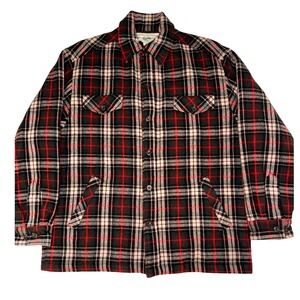 Gap Outdoor Spirit Vintage Large Plaid Wool Blend Barn Chore Quilted Jacket L